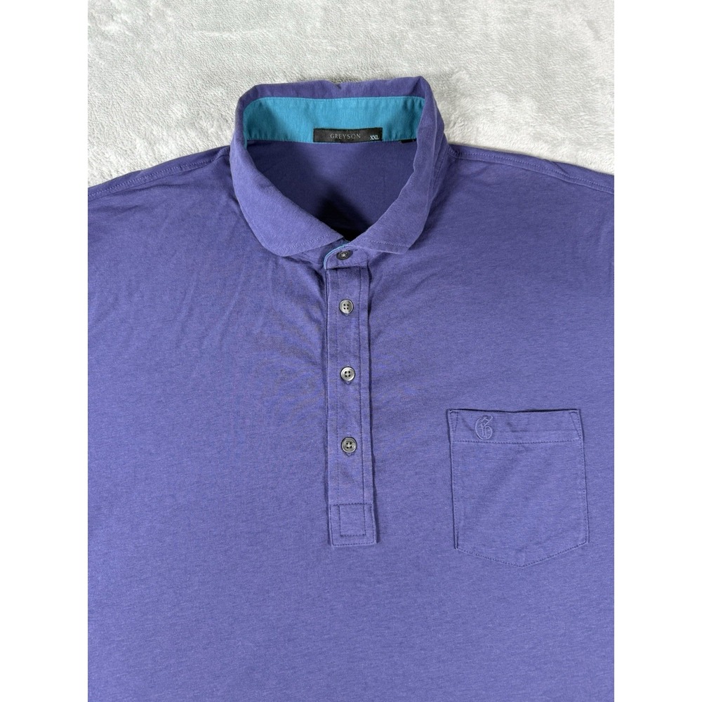 Greyson Shirt Men's‎ 2XL Purple Pima Cotton Nylon Polo